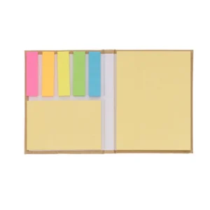 Mini Caderno com Capa Dura e Sticky Notes