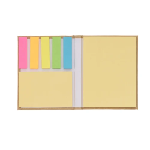 Mini Caderno com Capa Dura e Sticky Notes